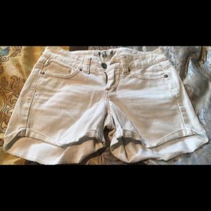 I.T white jean shorts!